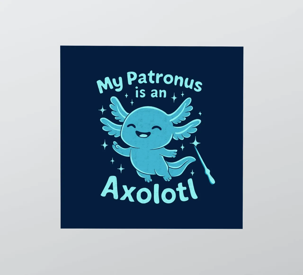 Il mio patrono è un Axolotl adesivo da Loobs