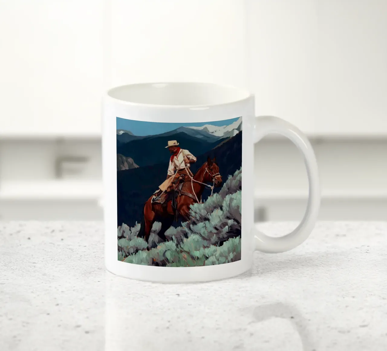 Primavera in Wyoming tazza in ceramica da Riggle Glenda