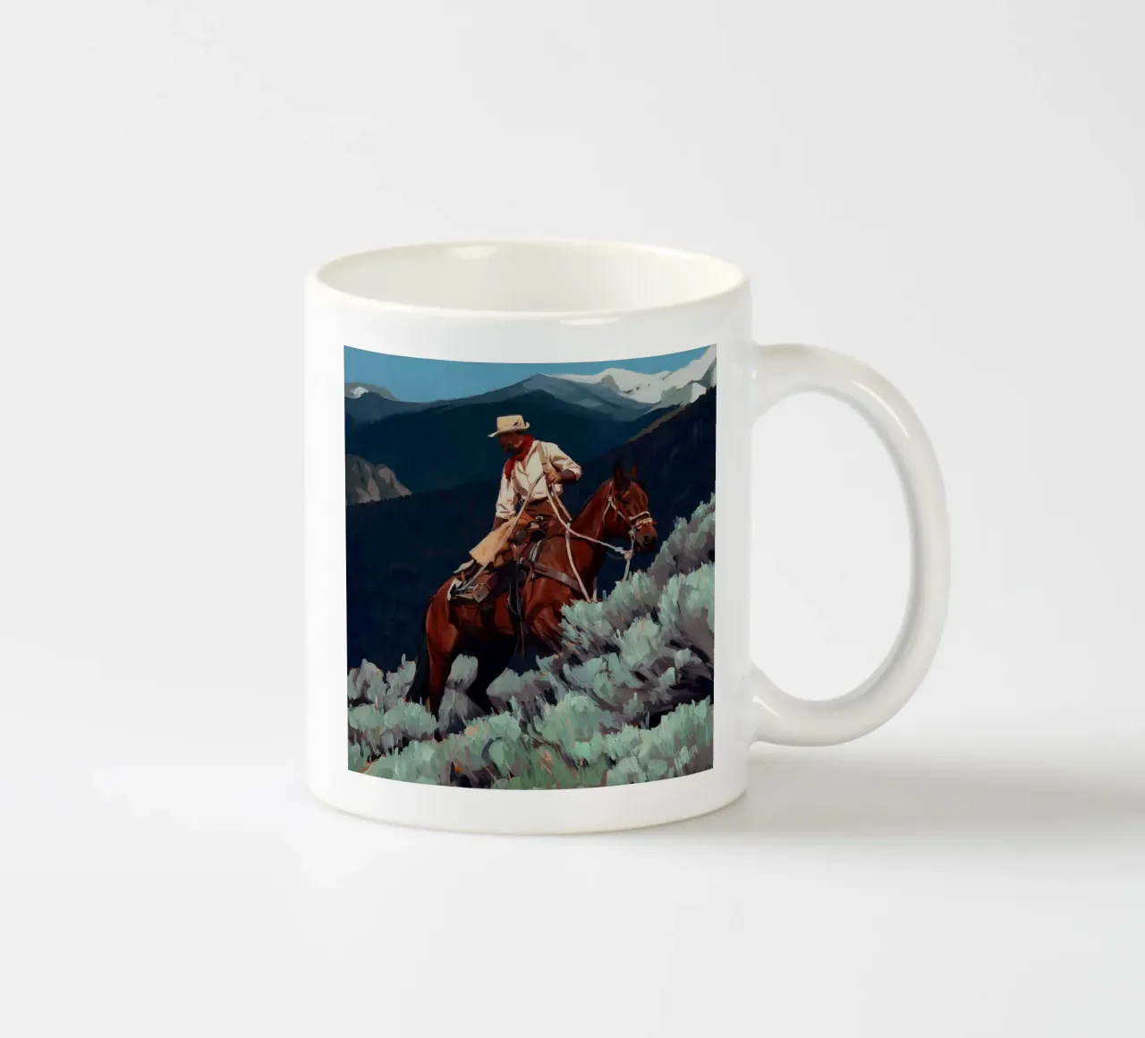Primavera in Wyoming tazza in ceramica da Riggle Glenda