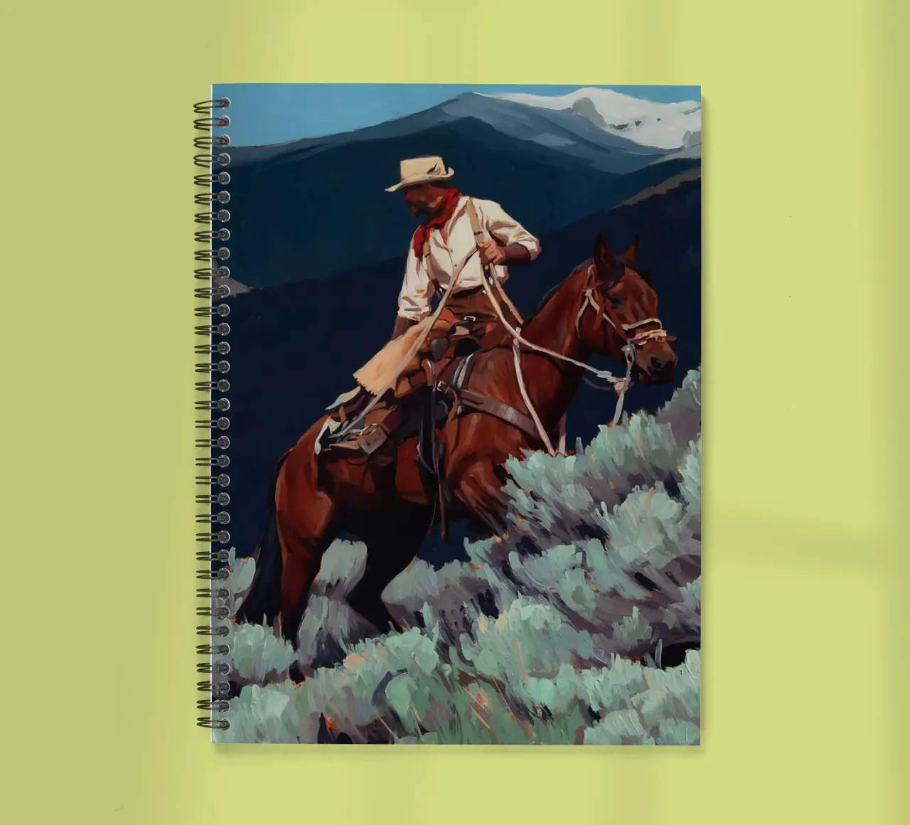 Springtime in Wyoming spiral notebook by Riggle Glenda