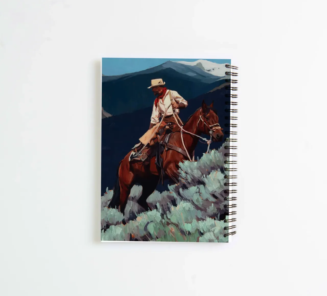 Springtime in Wyoming spiral notebook by Riggle Glenda