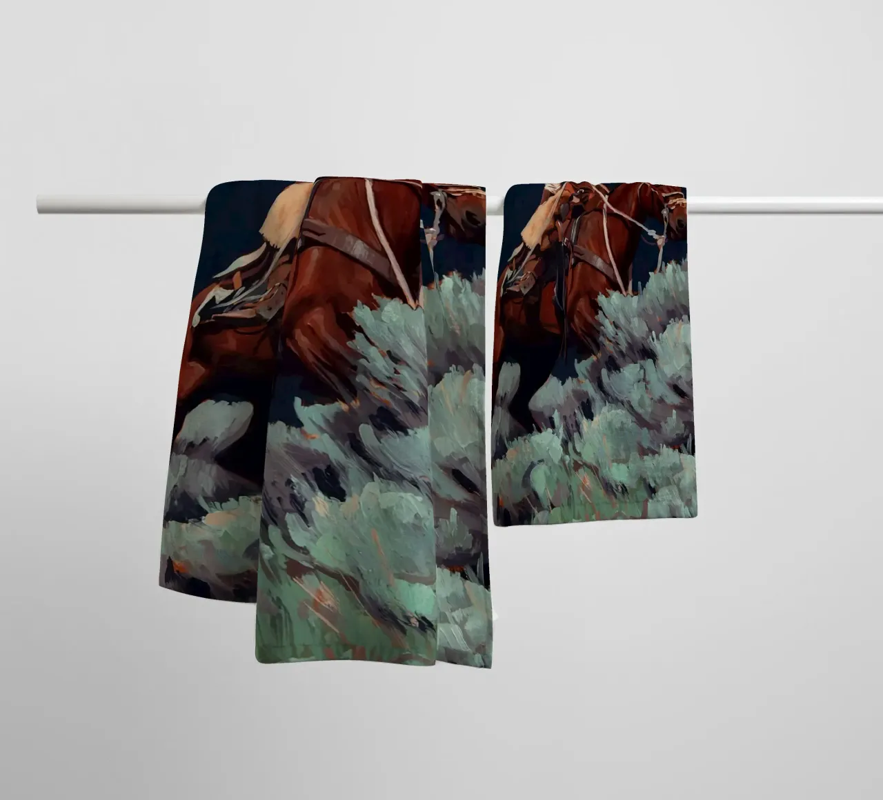 Springtime in Wyoming towel by Riggle Glenda