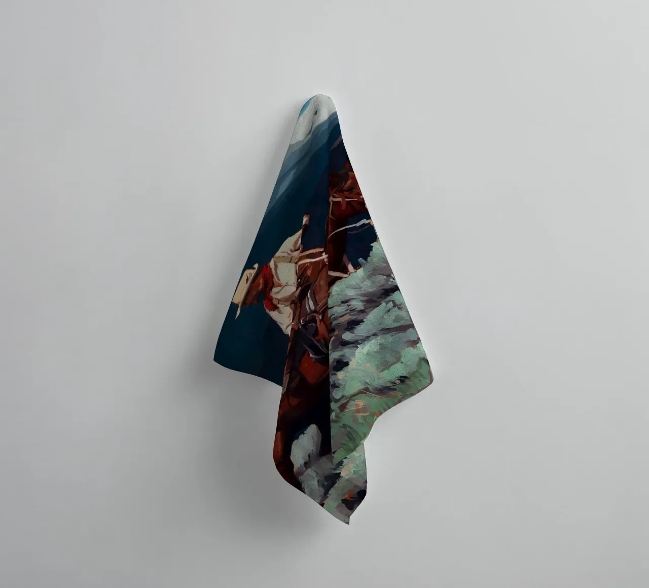 Springtime in Wyoming towel by Riggle Glenda