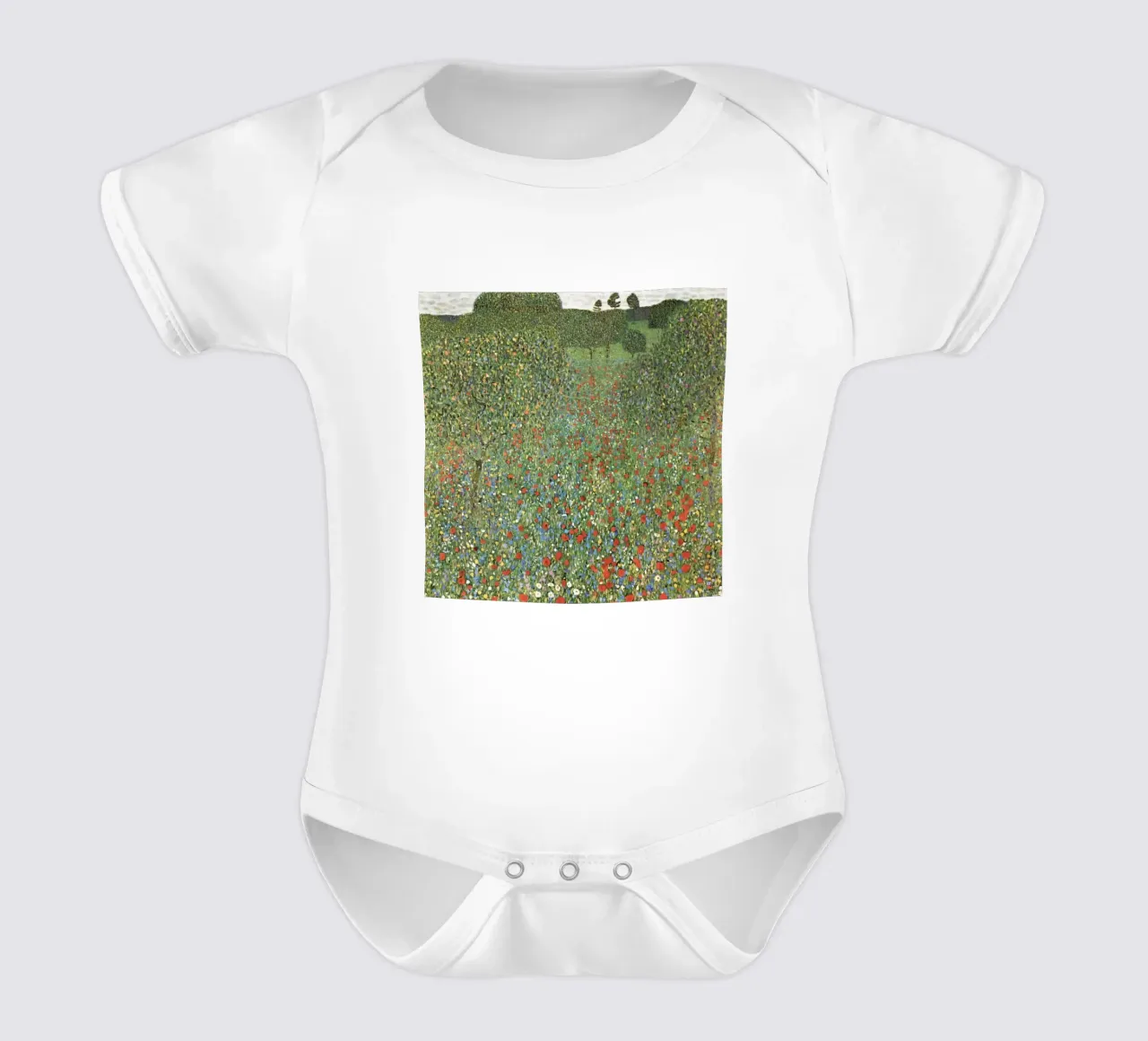 Mohnfeld (1907), ook bekend als Poppy Field, babyrompertje korte mouwen van Art History