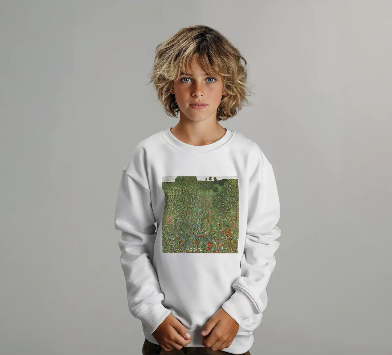 Mohnfeld (1907), auch bekannt als Poppy Field, Kinder Sweatshirt von Art History