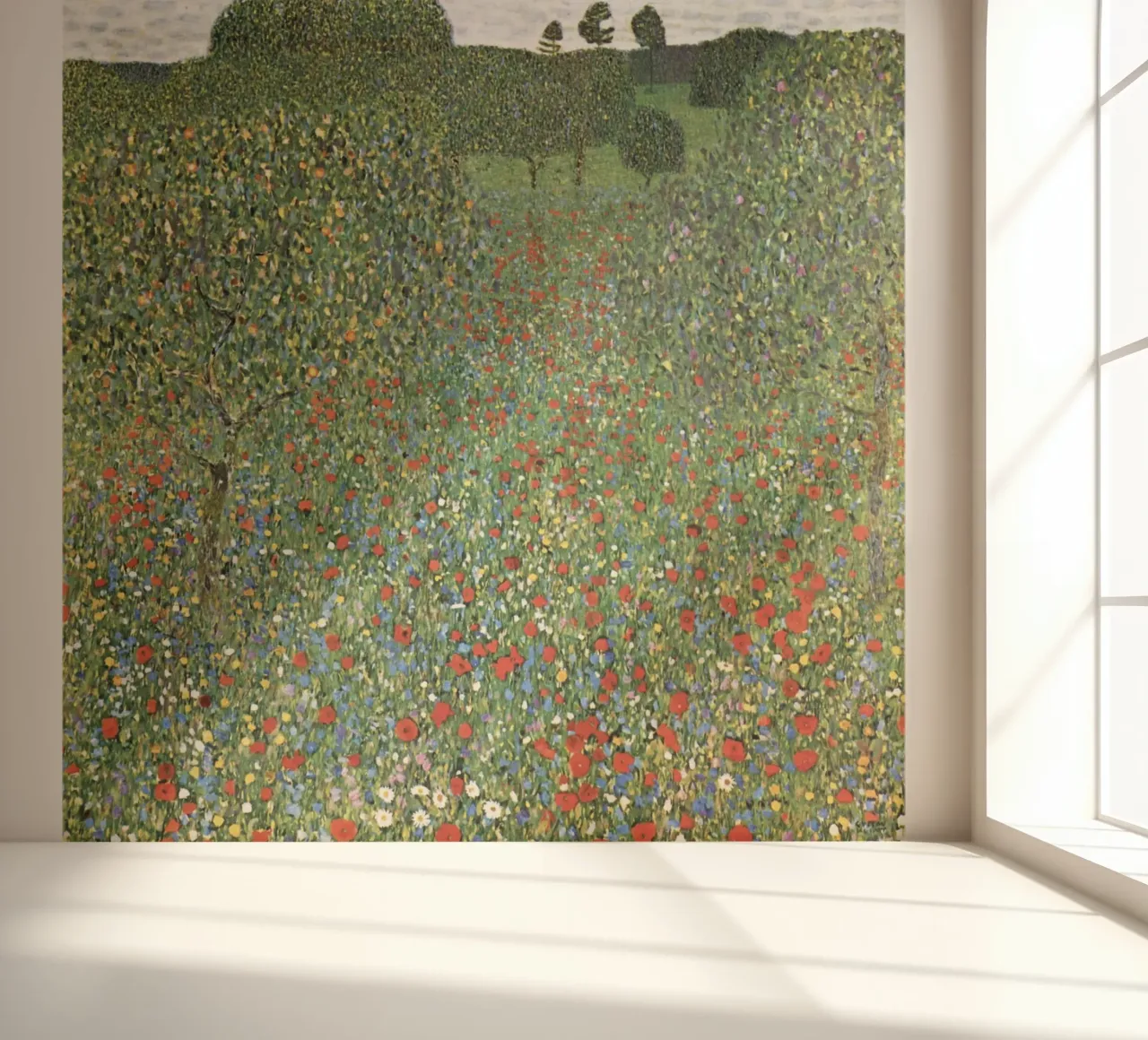 Mohnfeld (1907), auch bekannt als Poppy Field, Fototapete von Art History