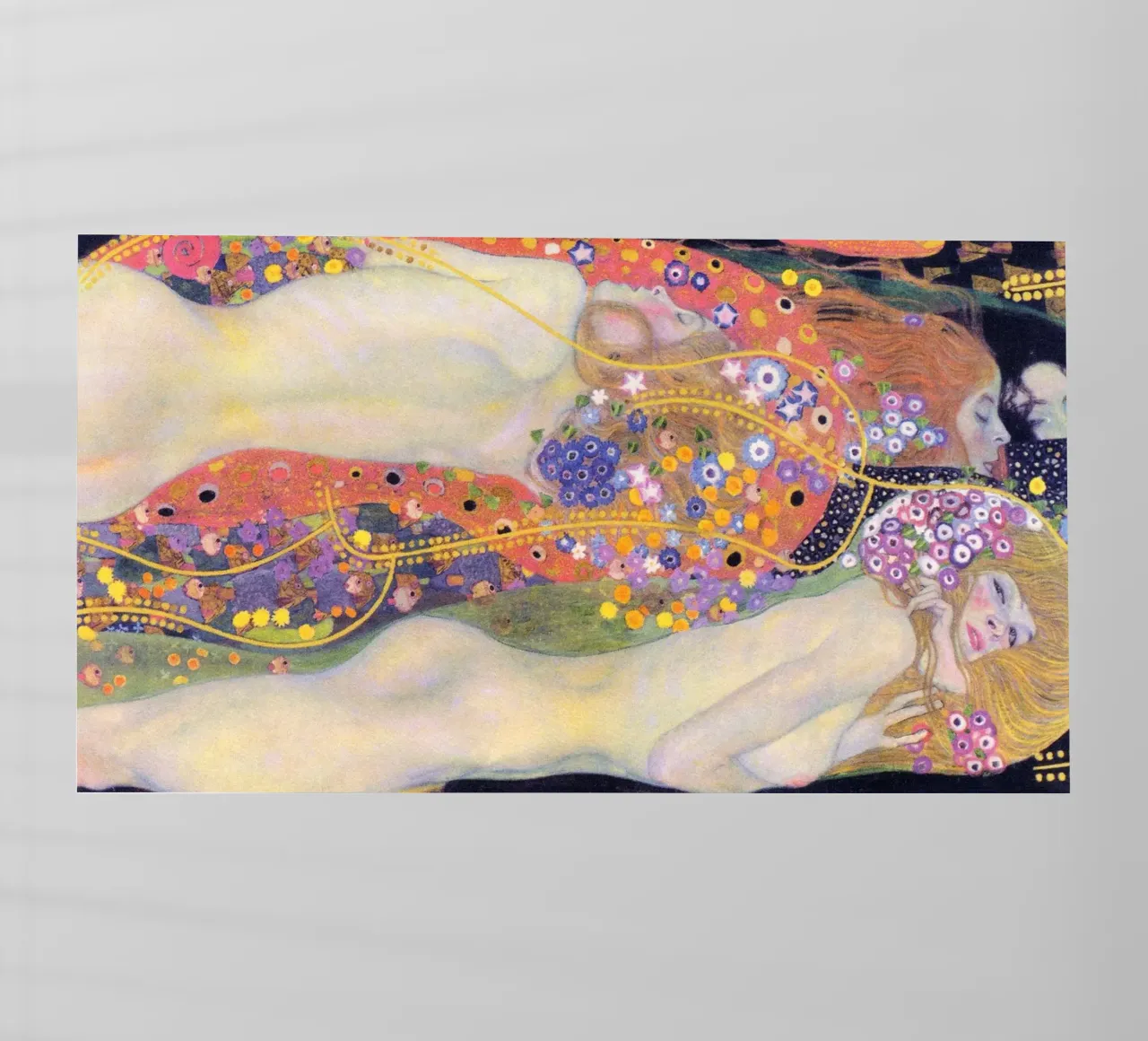 Serpenti d'acqua II (1907) di Gustav Klimt pellicola backlit da Art History
