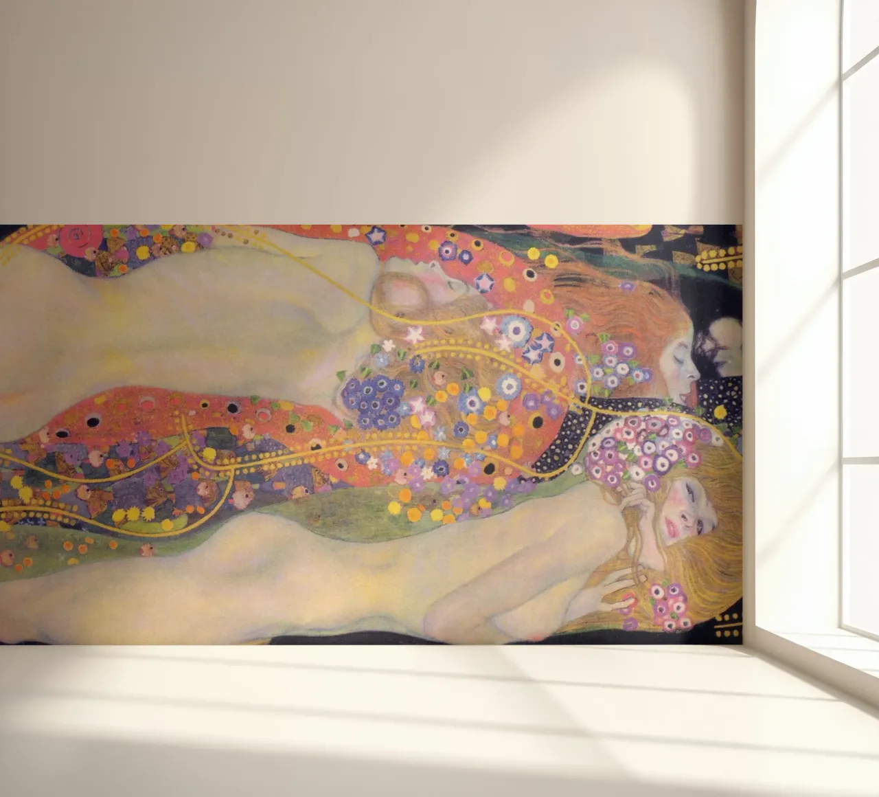Waterslangen II (1907) van Gustav Klimt fotobehang van Art History
