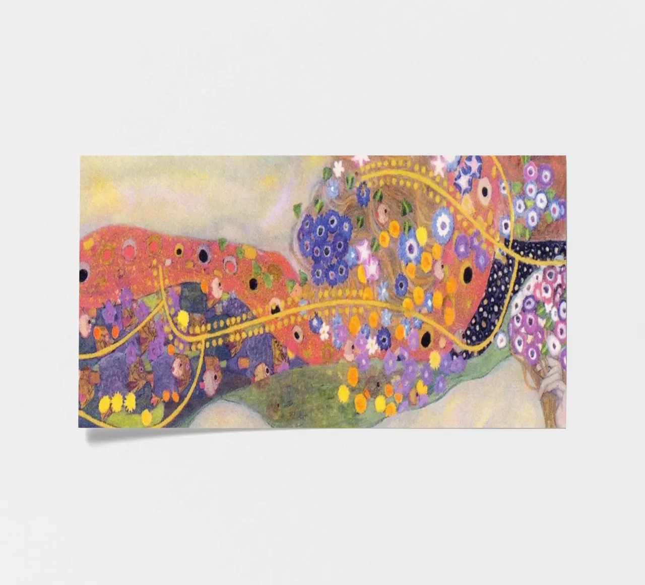Waterslangen II (1907) van Gustav Klimt stickervel van Art History