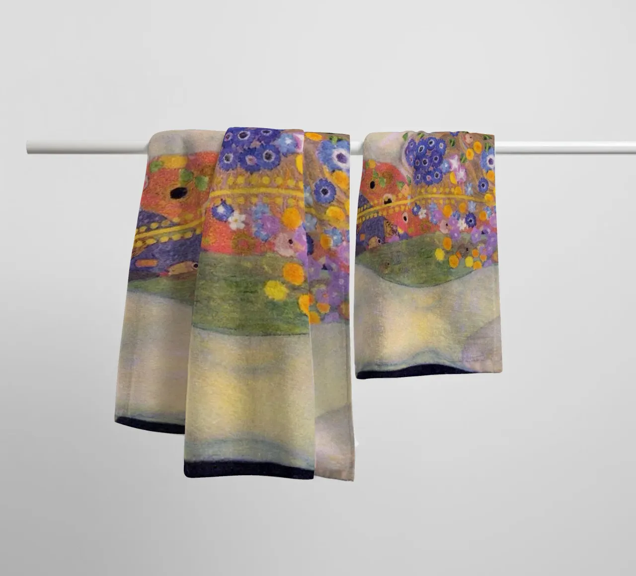 Serpenti d'acqua II (1907) di Gustav Klimt asciugamano da bagno da Art History