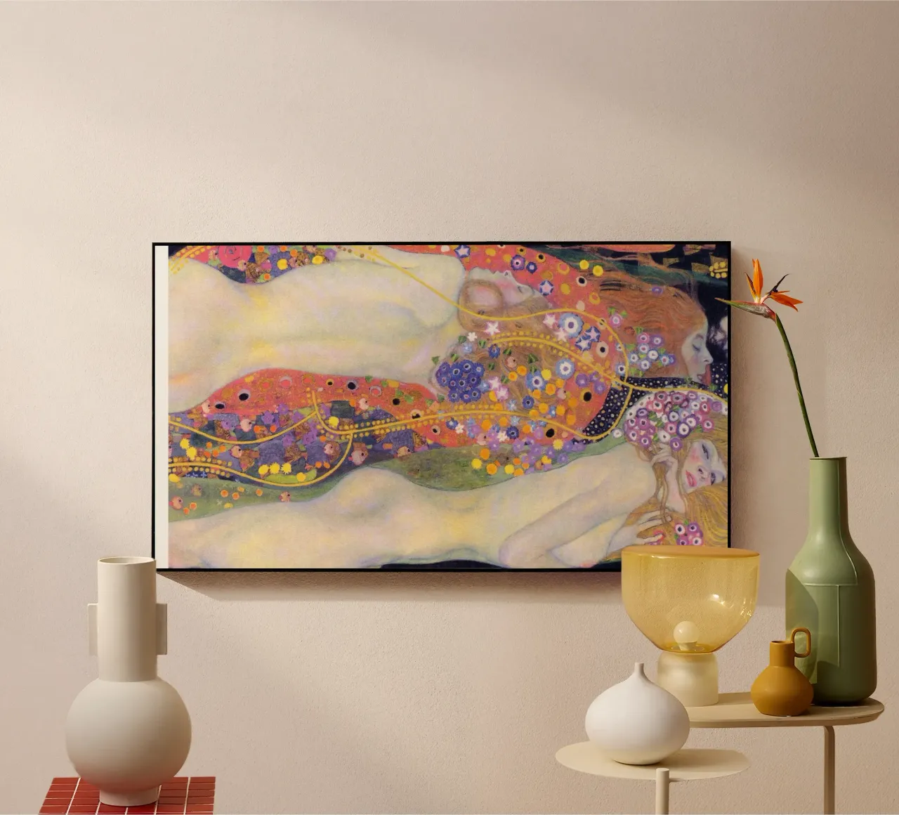 Serpenti d'acqua II (1907) di Gustav Klimt plexiglass da Art History