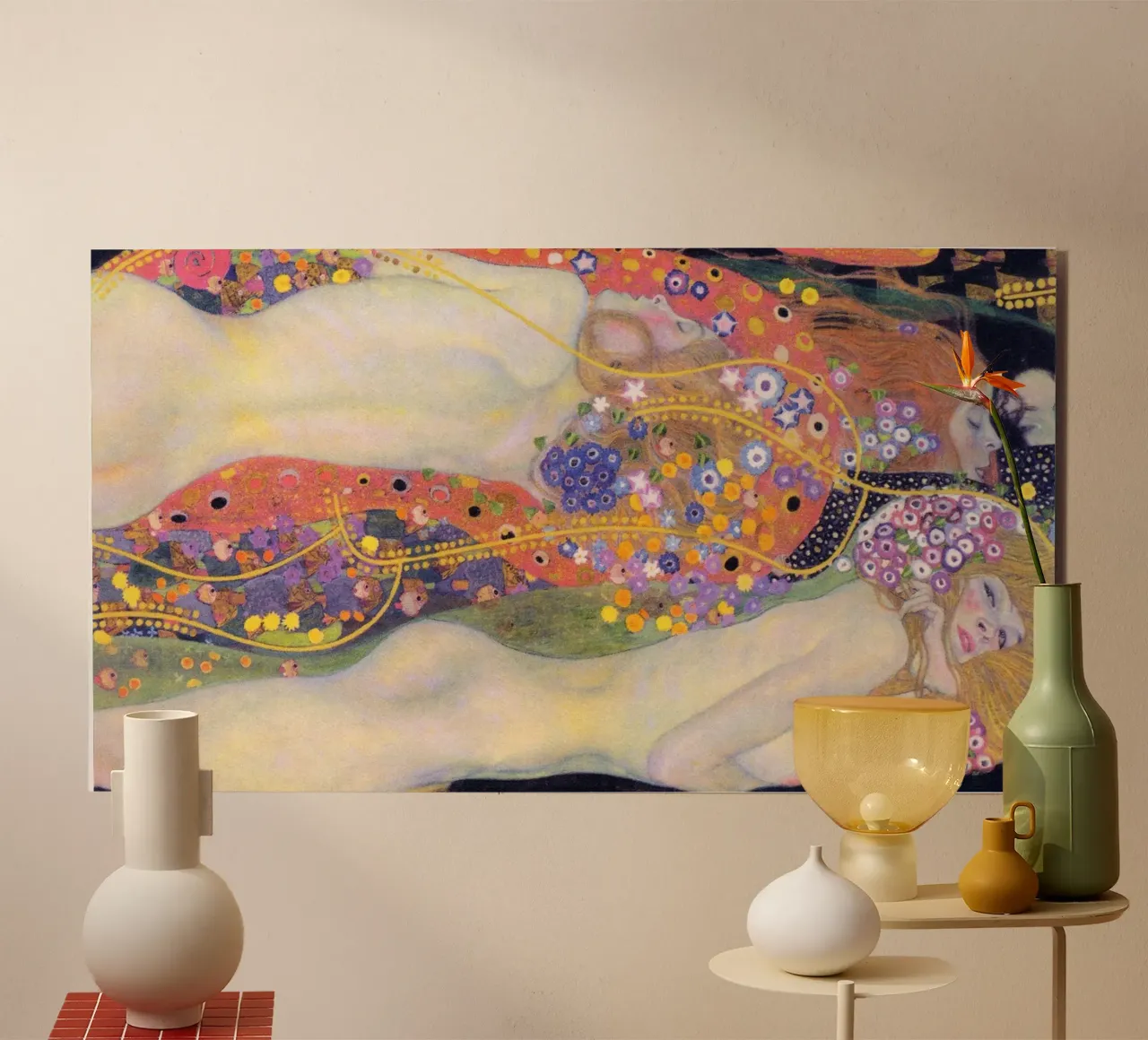 Serpenti d'acqua II (1907) di Gustav Klimt alluminio dibond da Art History