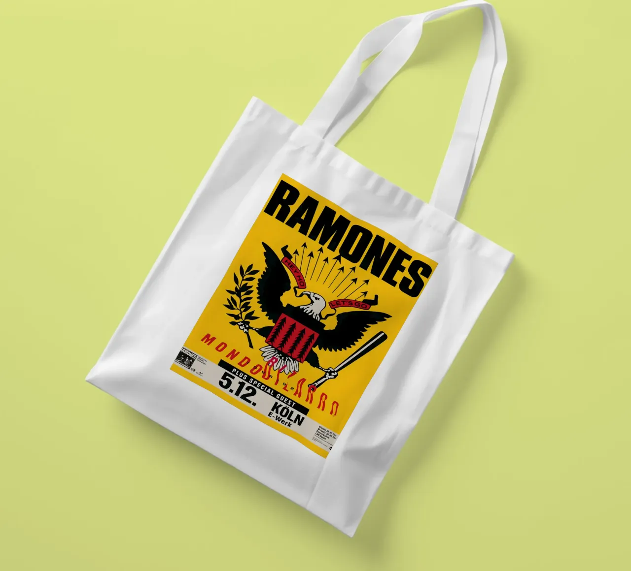 The Ramones Signed 1992 German Concert tote bag by DGUnder