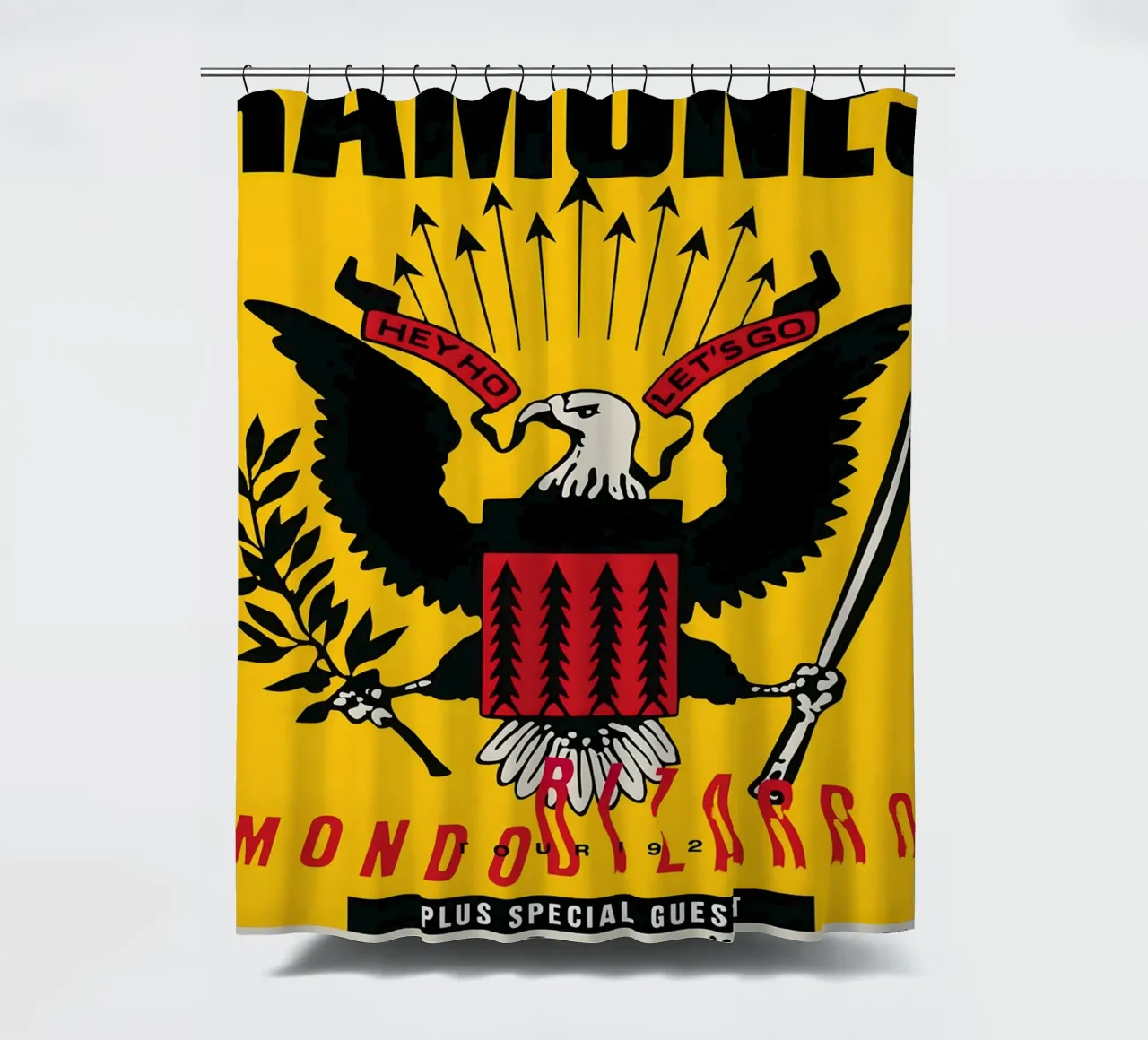 The Ramones Signed 1992 German Concert shower curtain by DGUnder