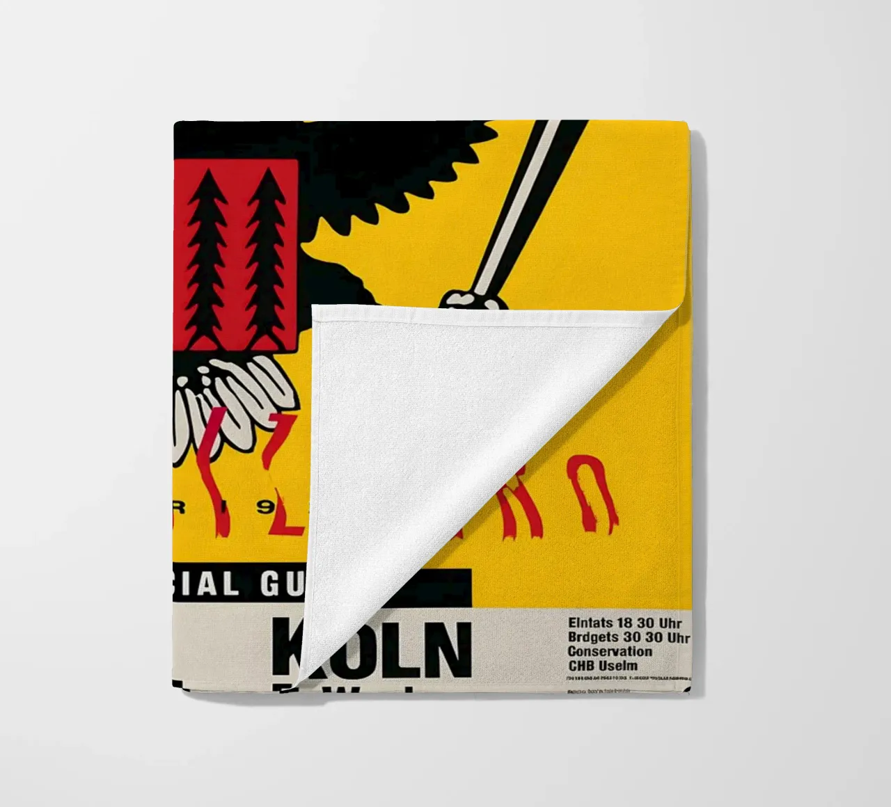 The Ramones Signed 1992 German Concert beach towel by DGUnder