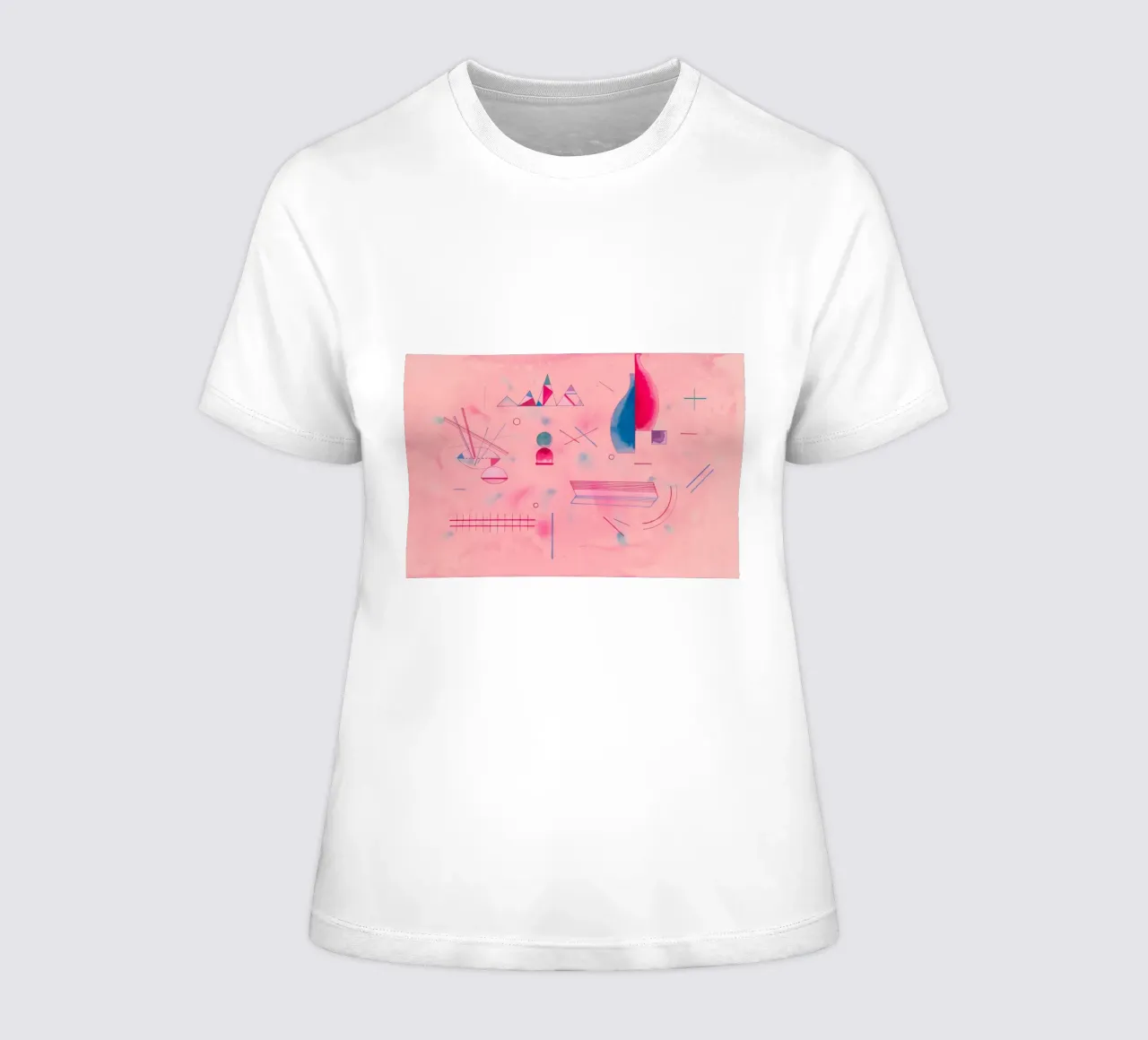 Bastoni in mano (Sticks / The Rose) di Wassily Kandinsky t-shirt da donna da Art History