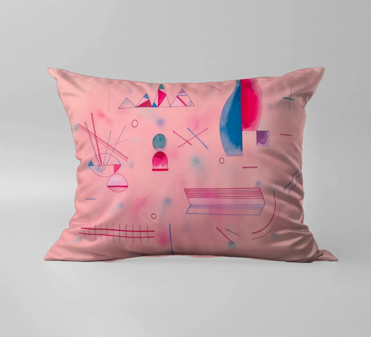 Bastoni in mano (Sticks / The Rose) di Wassily Kandinsky cuscino da Art History