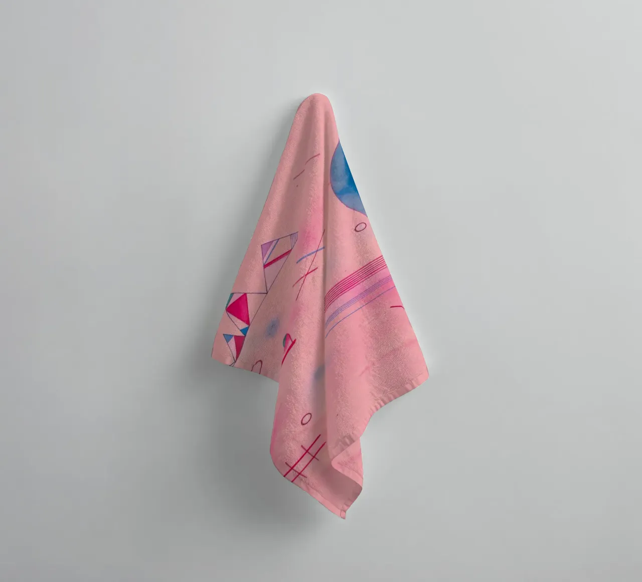Bastoni in mano (Sticks / The Rose) di Wassily Kandinsky asciugamano da bagno da Art History