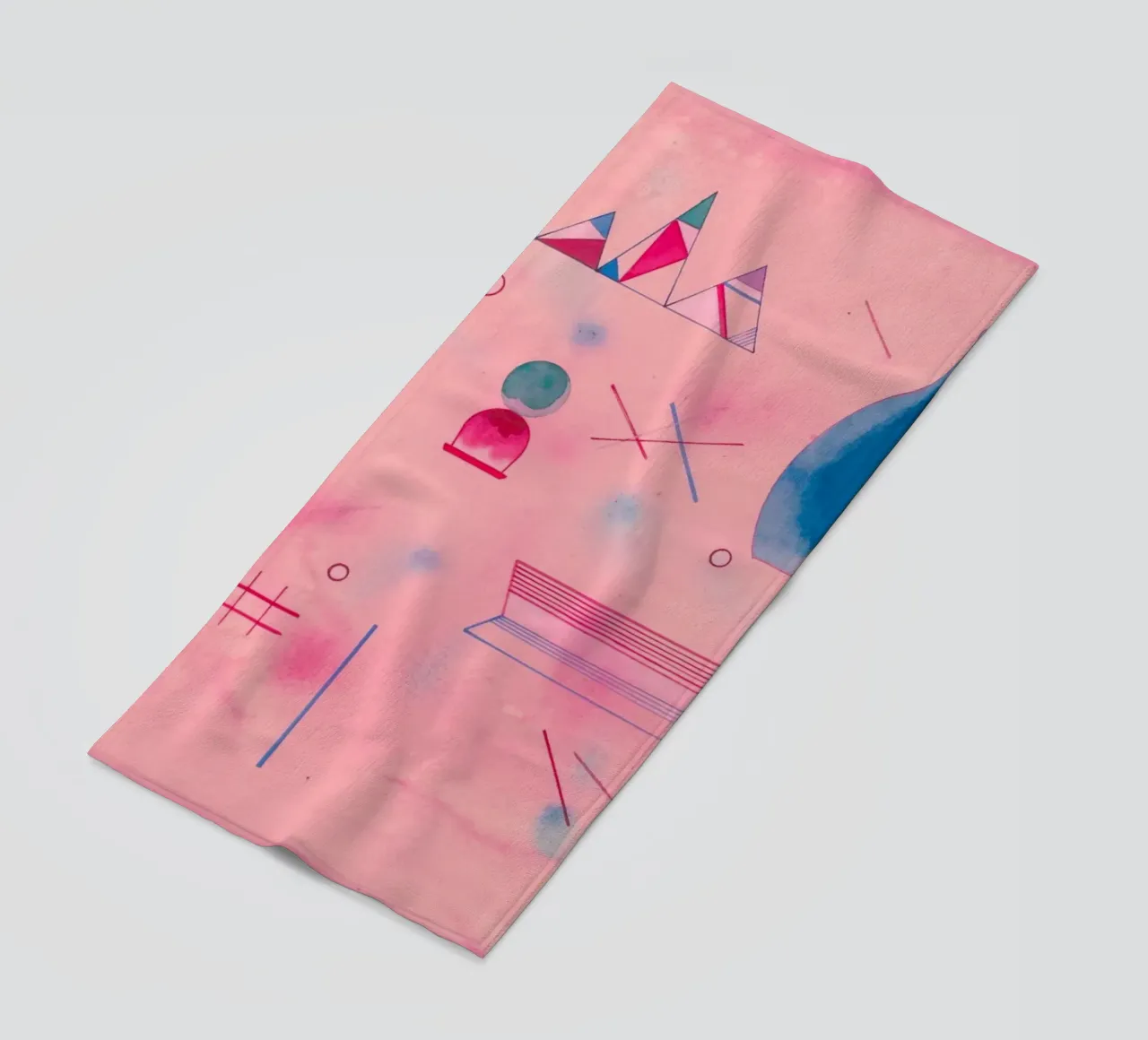 Bastoni in mano (Sticks / The Rose) di Wassily Kandinsky telo mare da Art History