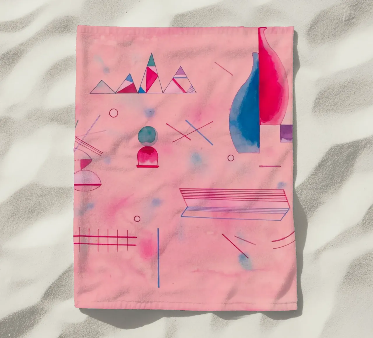 Bastoni in mano (Sticks / The Rose) di Wassily Kandinsky telo mare da Art History