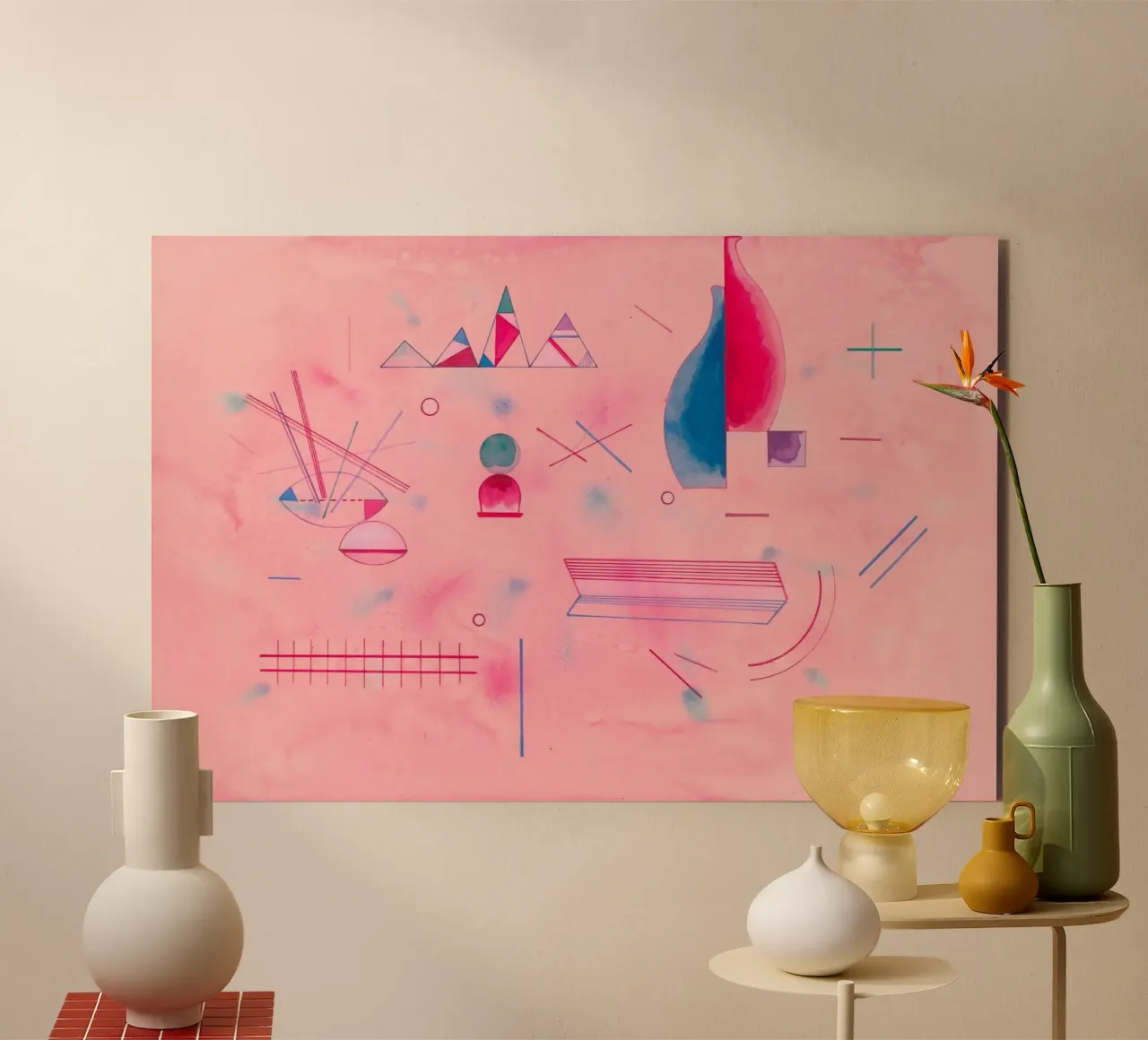 Bastoni in mano (Sticks / The Rose) di Wassily Kandinsky pannello forex da Art History