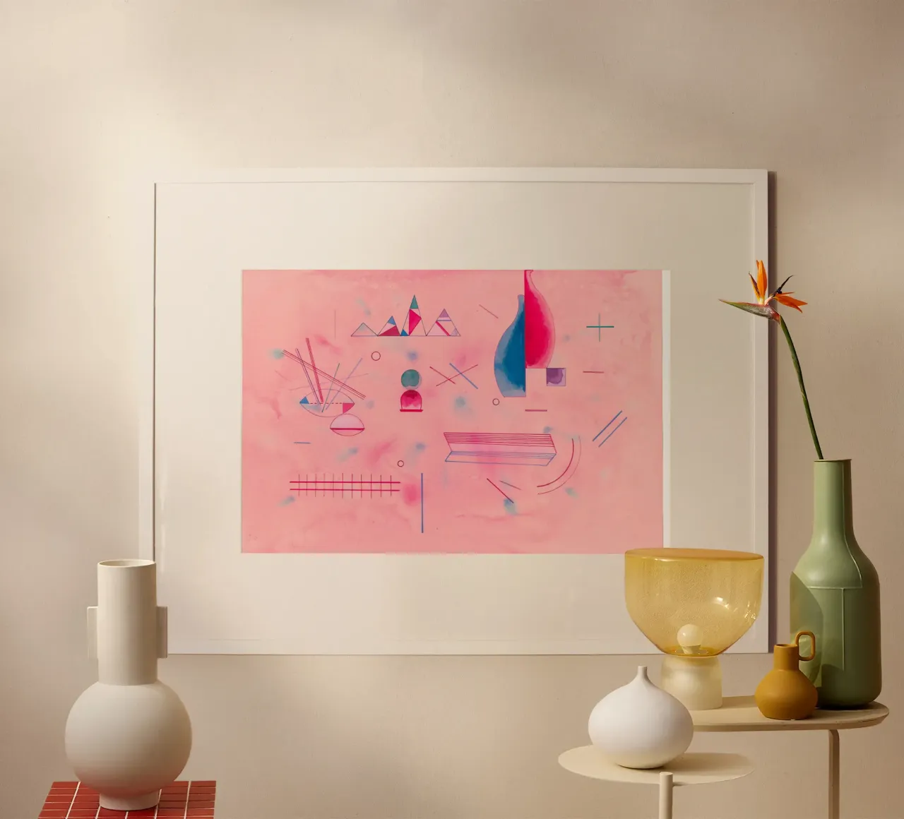 Bastoni in mano (Sticks / The Rose) di Wassily Kandinsky poster da Art History