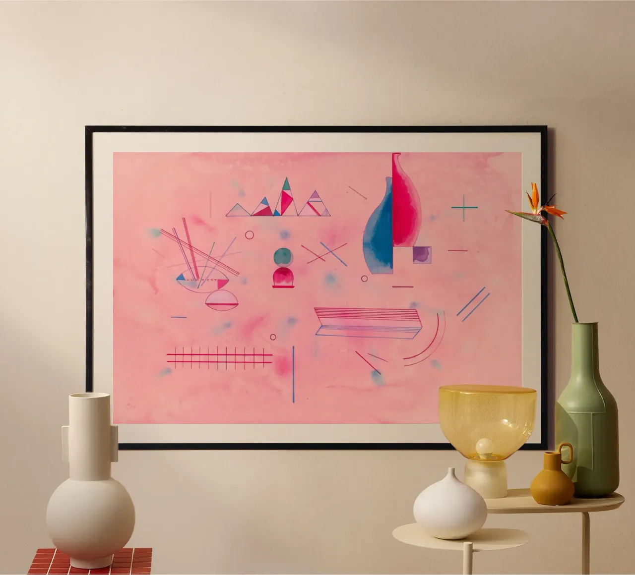 Bastoni in mano (Sticks / The Rose) di Wassily Kandinsky poster da Art History