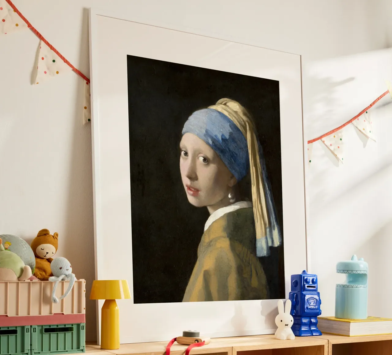 La ragazza con l'orecchino di perla di Johannes Vermeer poster da Art History