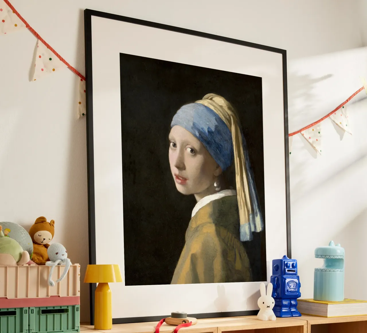 La ragazza con l'orecchino di perla di Johannes Vermeer poster da Art History
