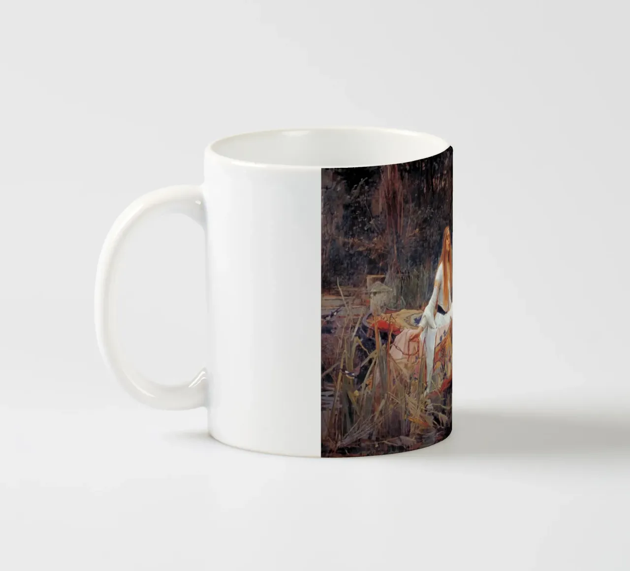 The Lady of Shalott by John William Waterhouse (1888) ceramic mug by Art History