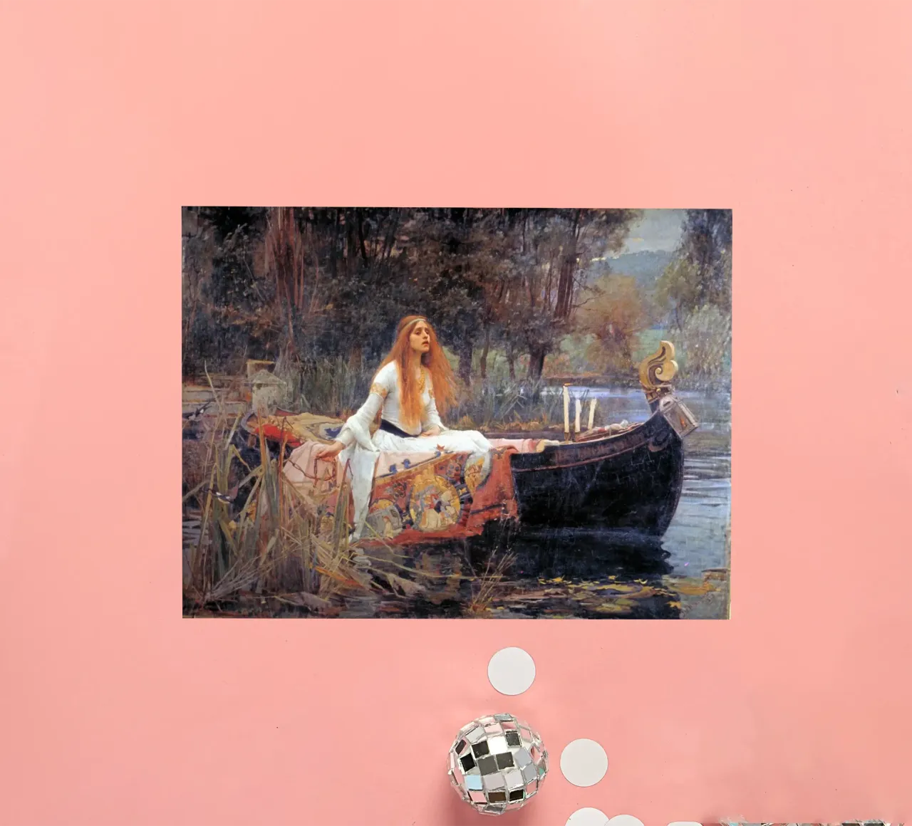The Lady of Shalott by John William Waterhouse (1888) sticker by Art History
