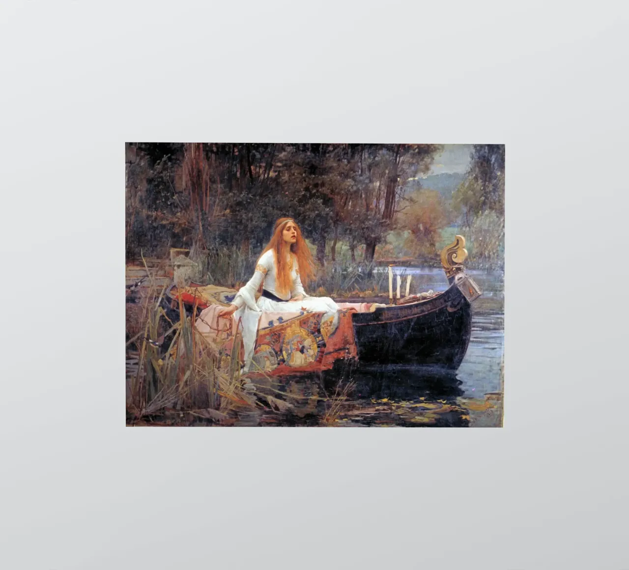 The Lady of Shalott by John William Waterhouse (1888) sticker by Art History