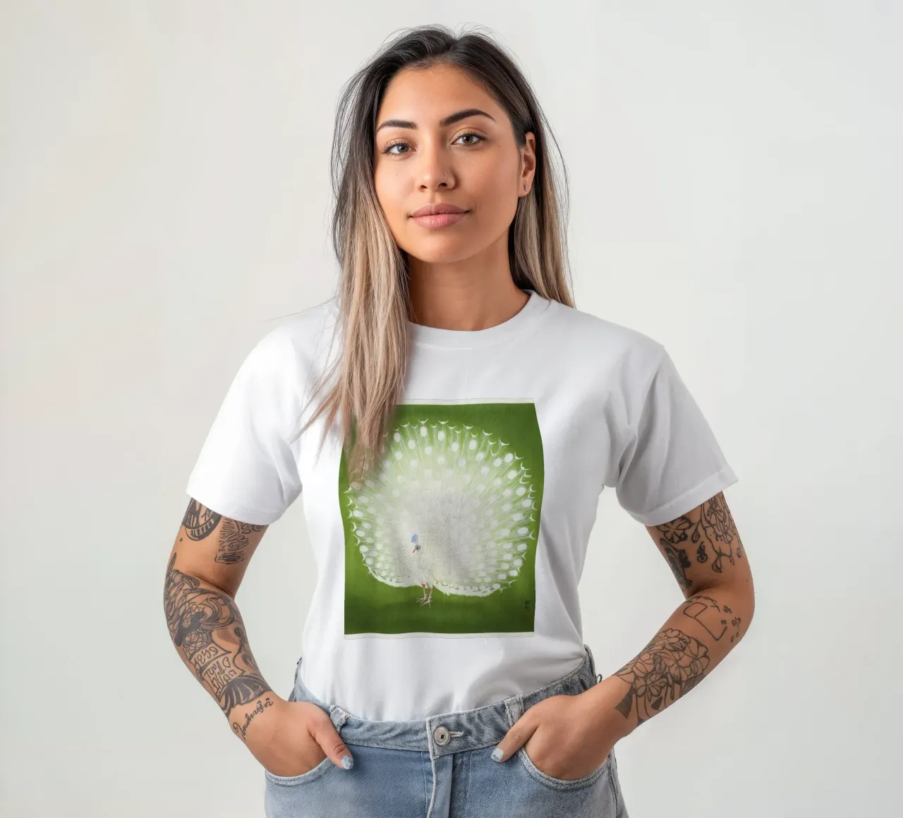Pavone (1925-1936) di Ohara Koson t-shirt da Art History