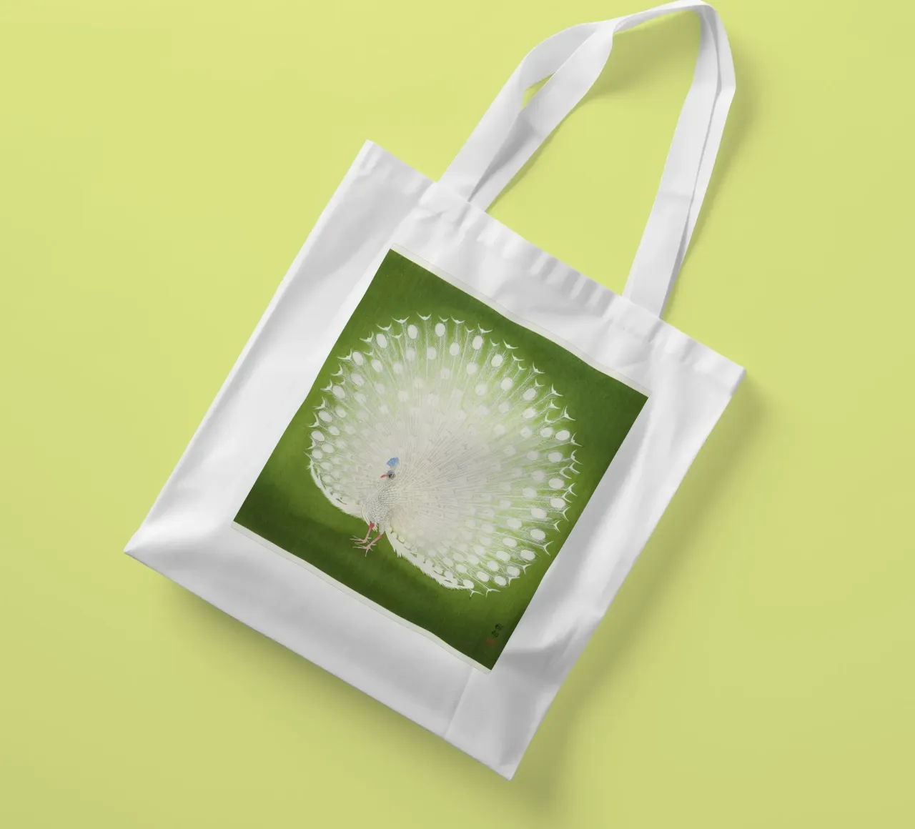 Peacock (1925–1936) by Ohara Koson tote bag by Art History