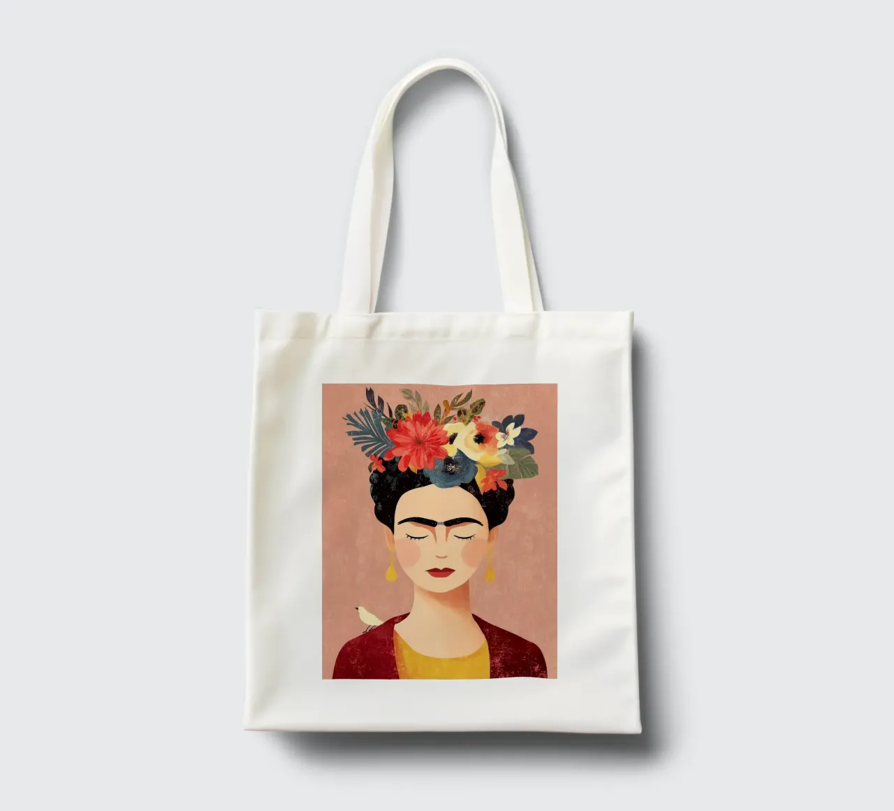 Frida y las Flores tote bag by Clara August