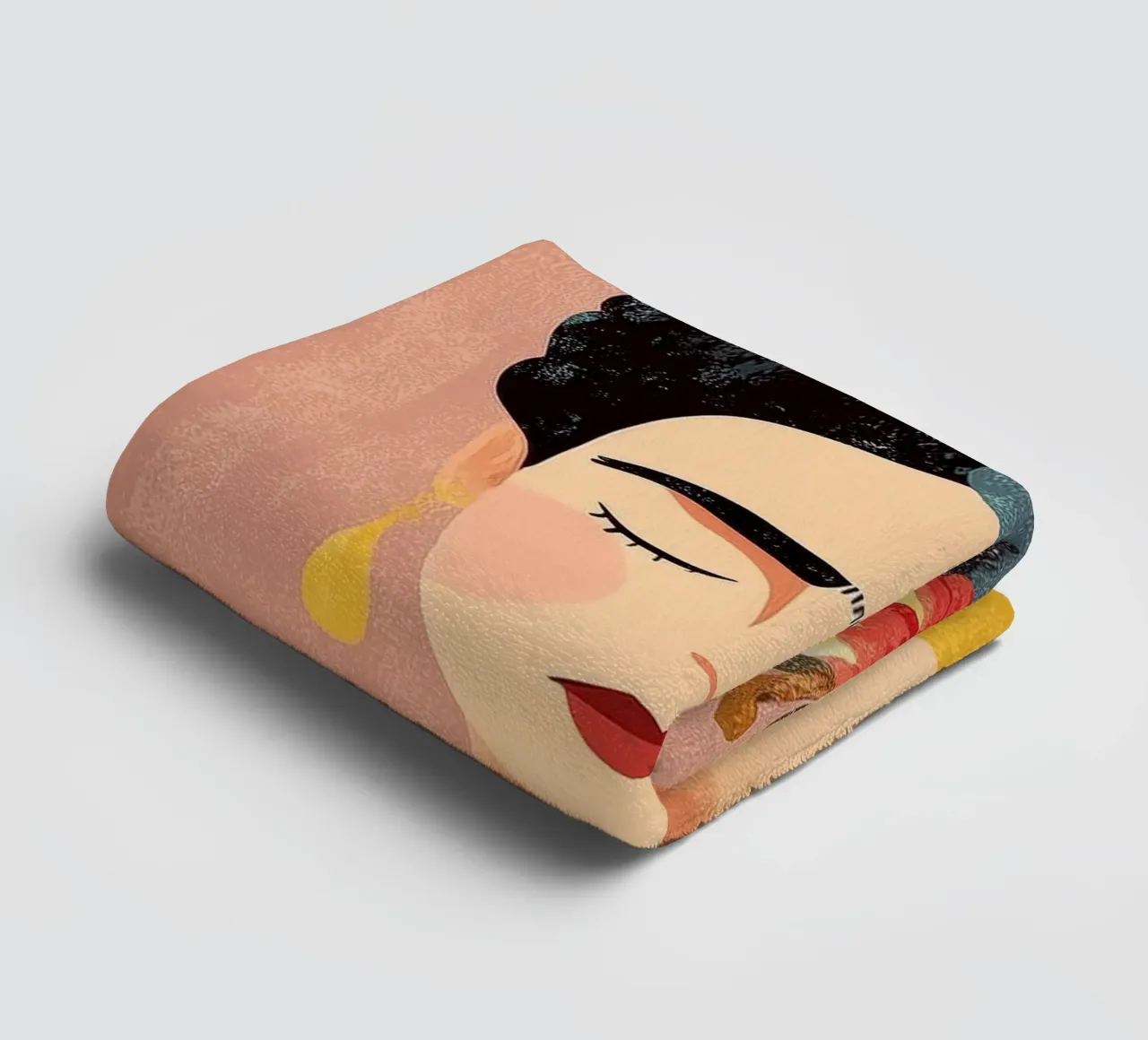 Frida y las Flores towel by Clara August
