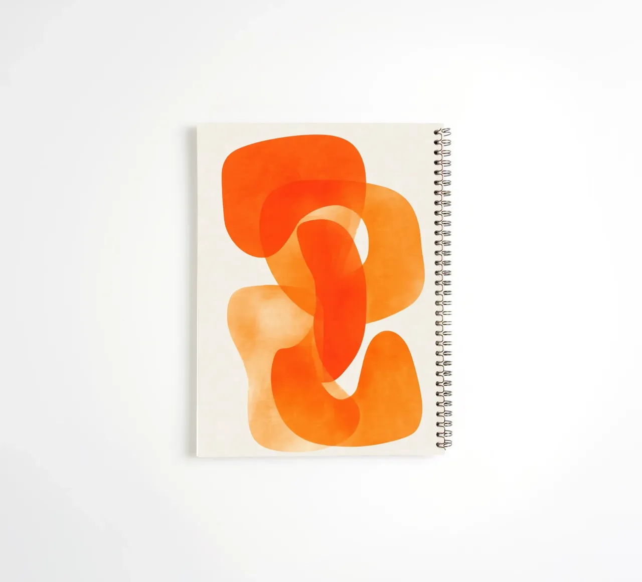 Abstract Orange Flow I diario ad anelli da Clara August