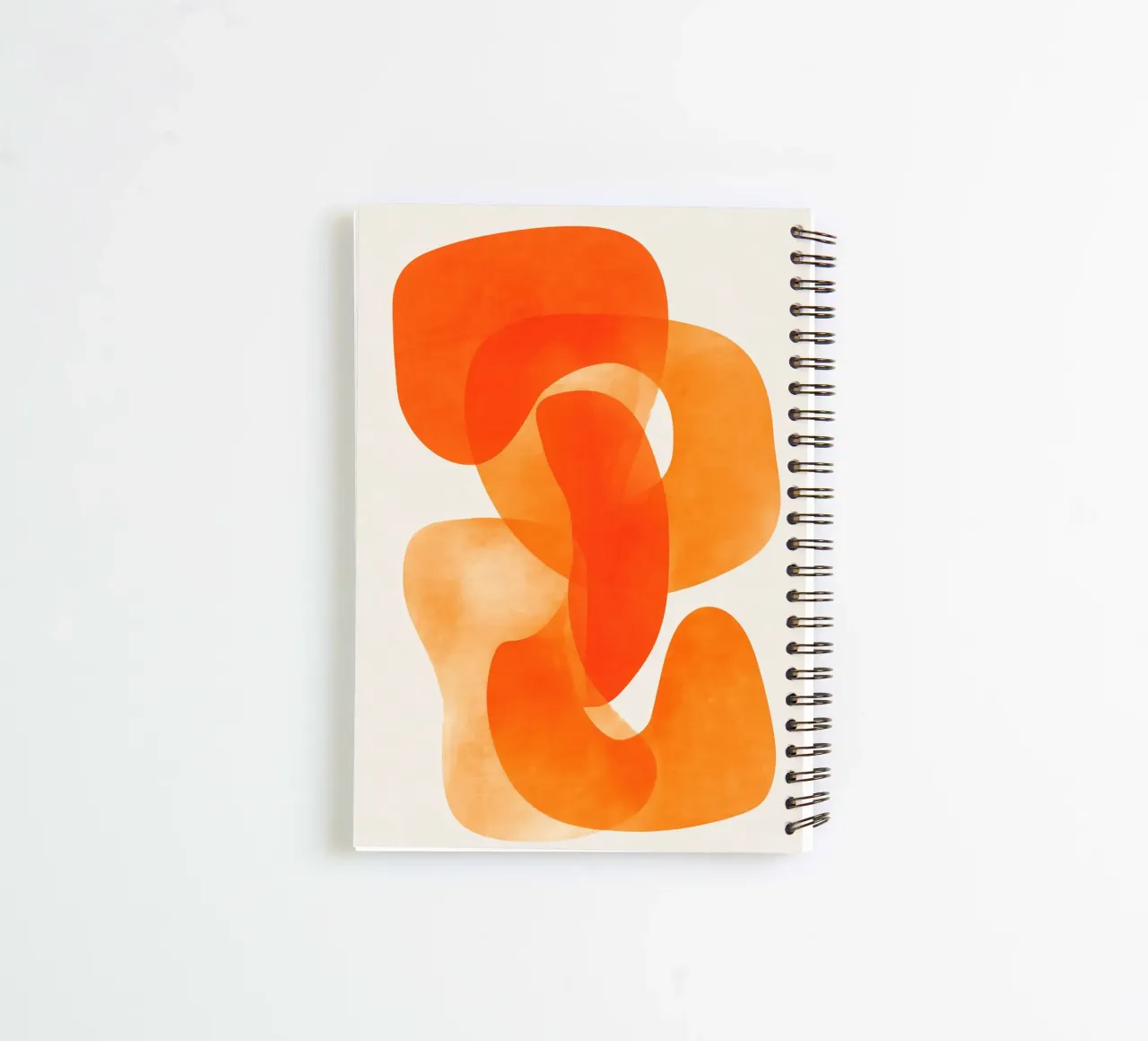 Abstract Orange Flow I diario ad anelli da Clara August