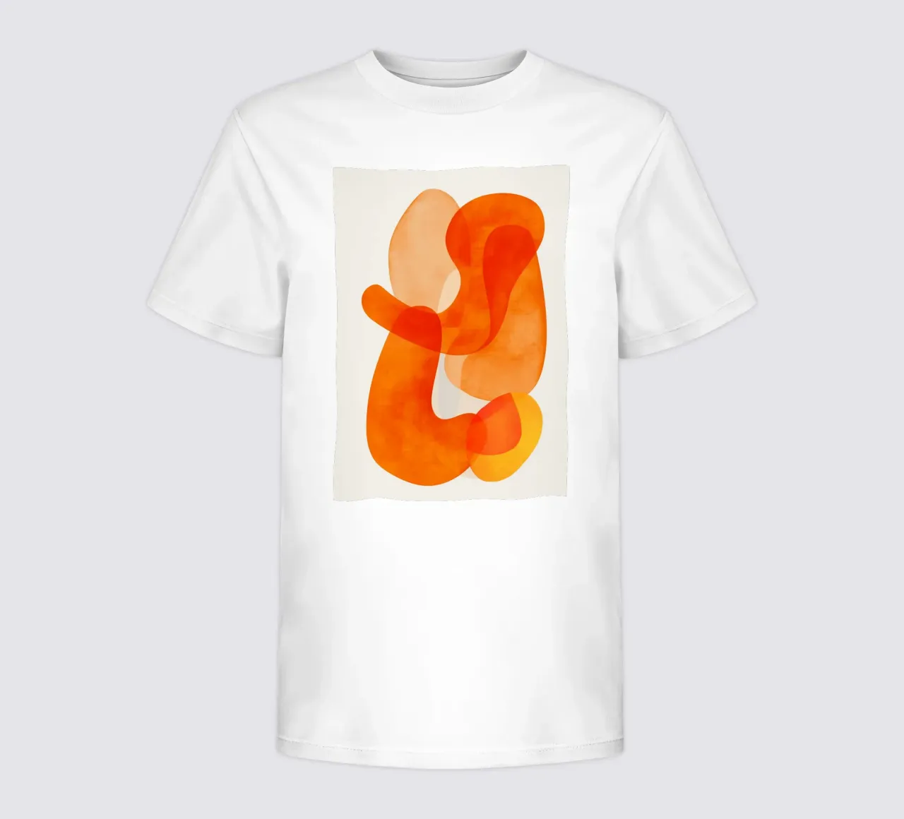 Abstract Orange Flow II t-shirt bambini da Clara August