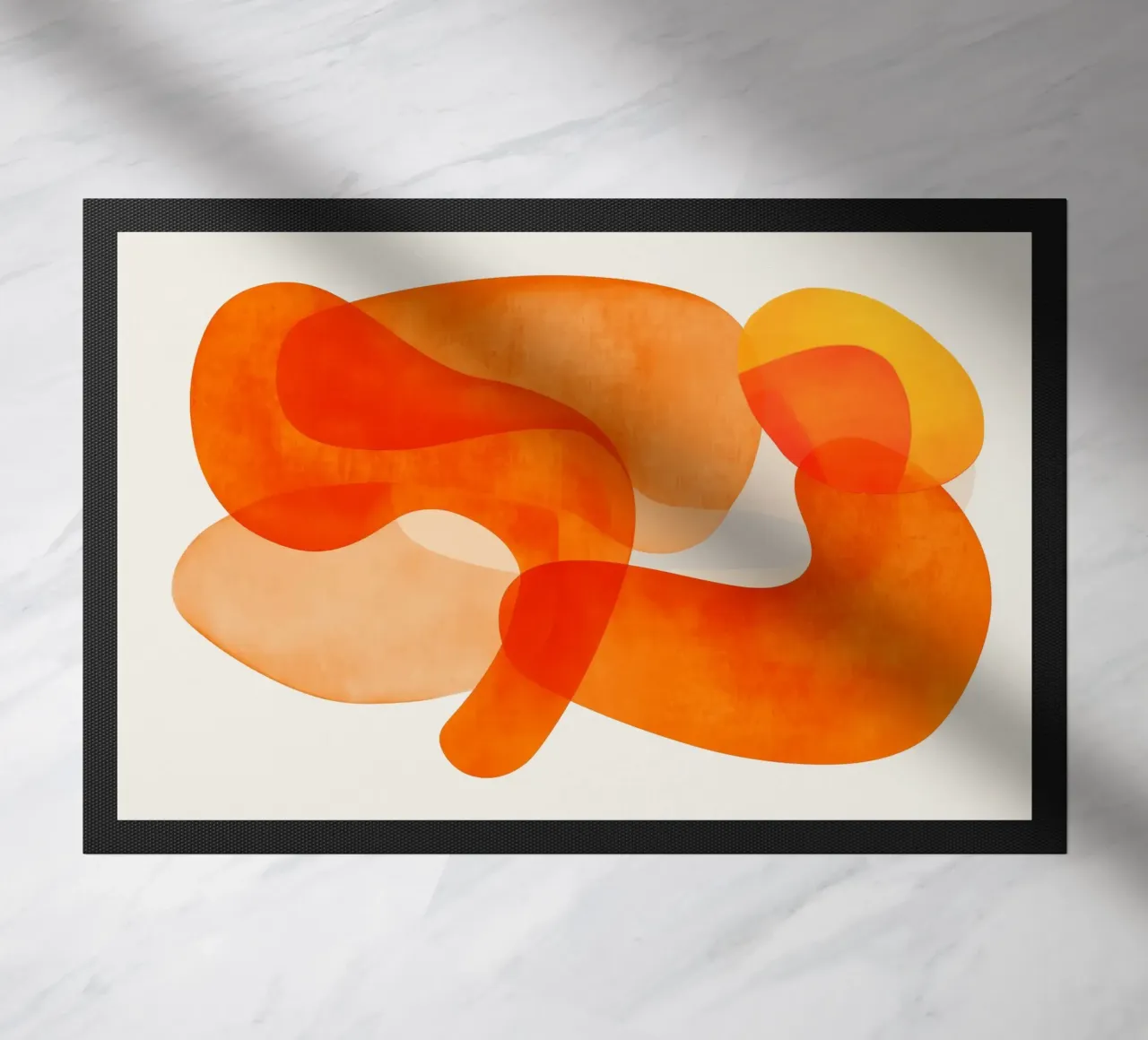 Abstract Orange Flow II zerbino da Clara August