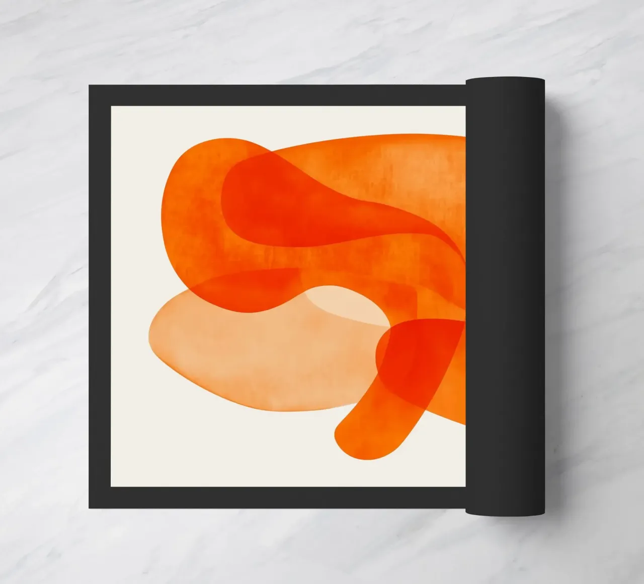 Abstract Orange Flow II zerbino da Clara August