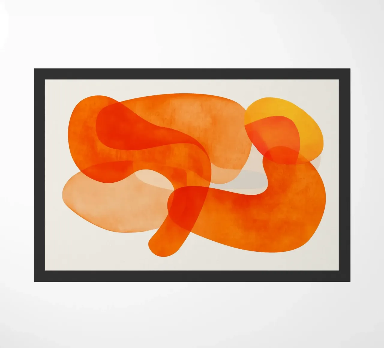 Abstract Orange Flow II zerbino da Clara August