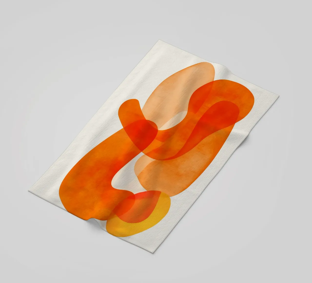 Abstract Orange Flow II telo mare da Clara August