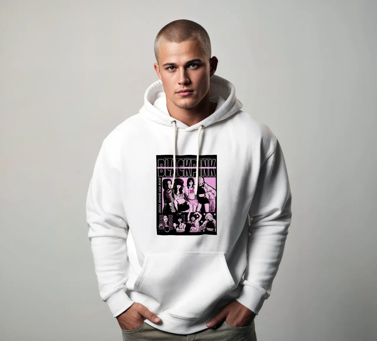 Blackpink 5 felpa con cappuccio da music soul