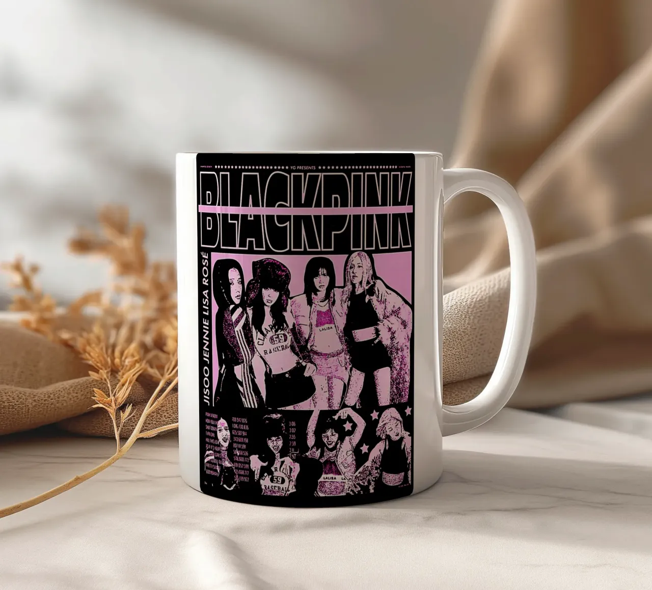 Blackpink 5 tazza in ceramica da music soul