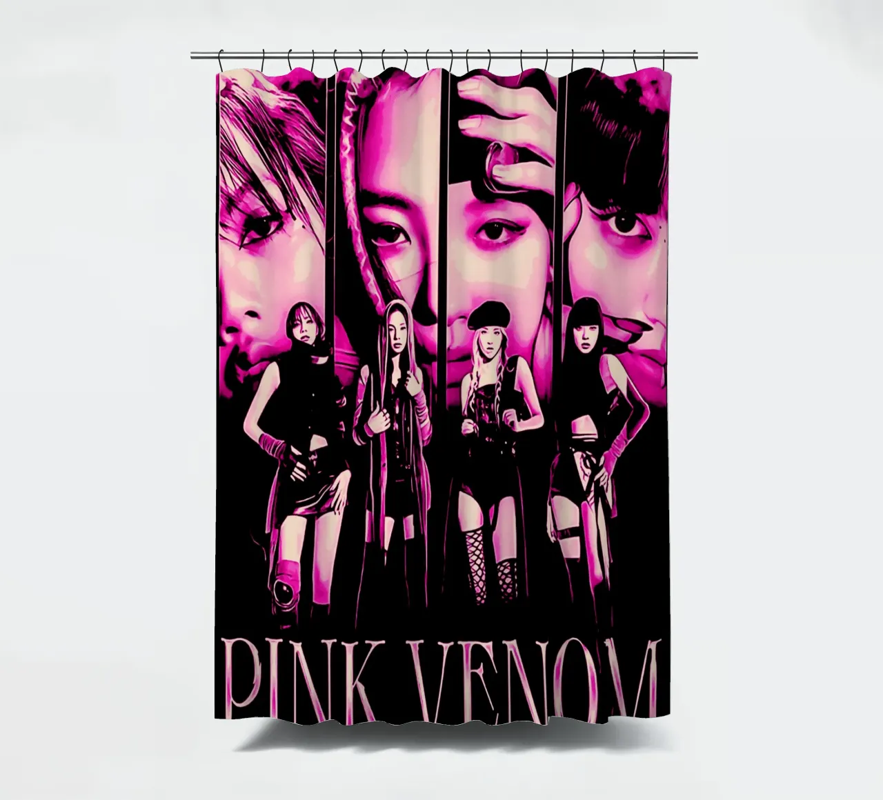 Blackpink 4 shower curtain by music soul