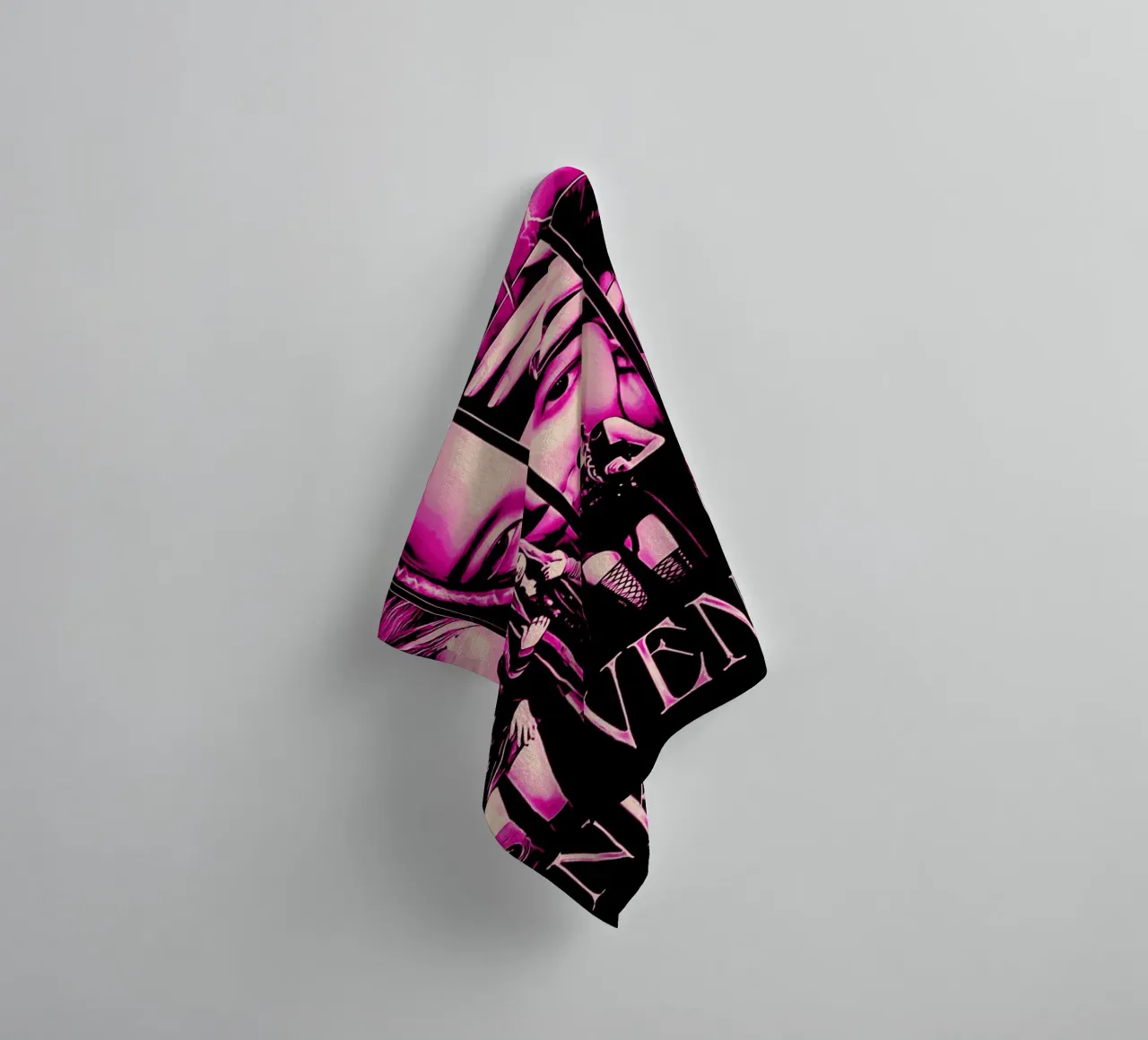 Schwarzpink 4 Handtuch von music soul