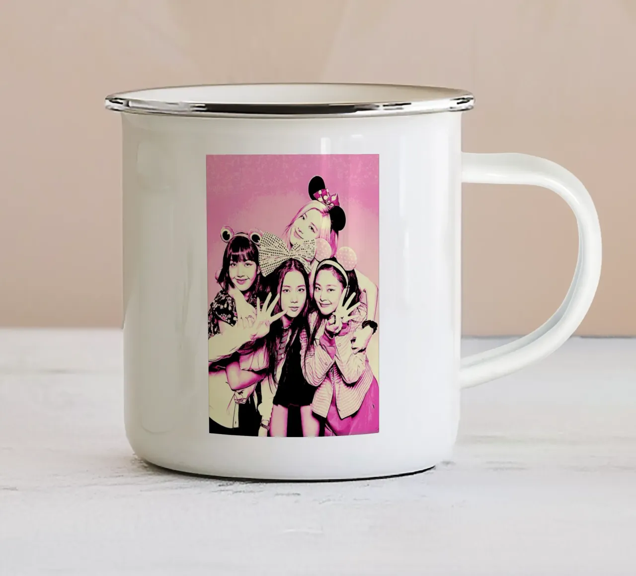 Blackpink 2 tazza in smalto da music soul