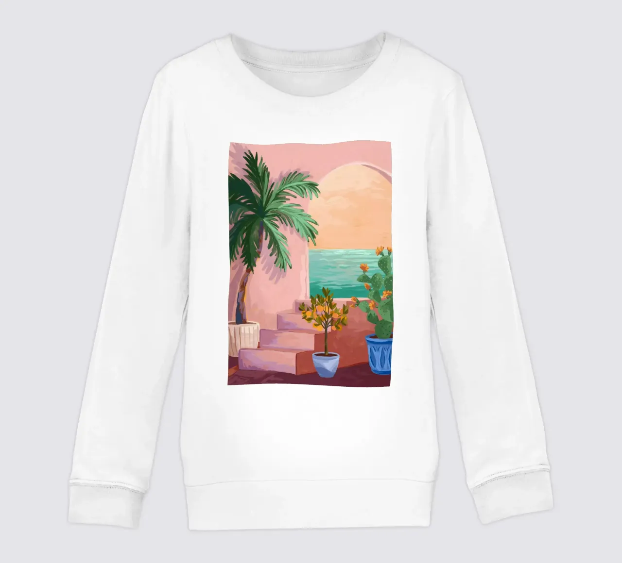 Stairway to Paradise kids sweatshirt by Goed Blauw