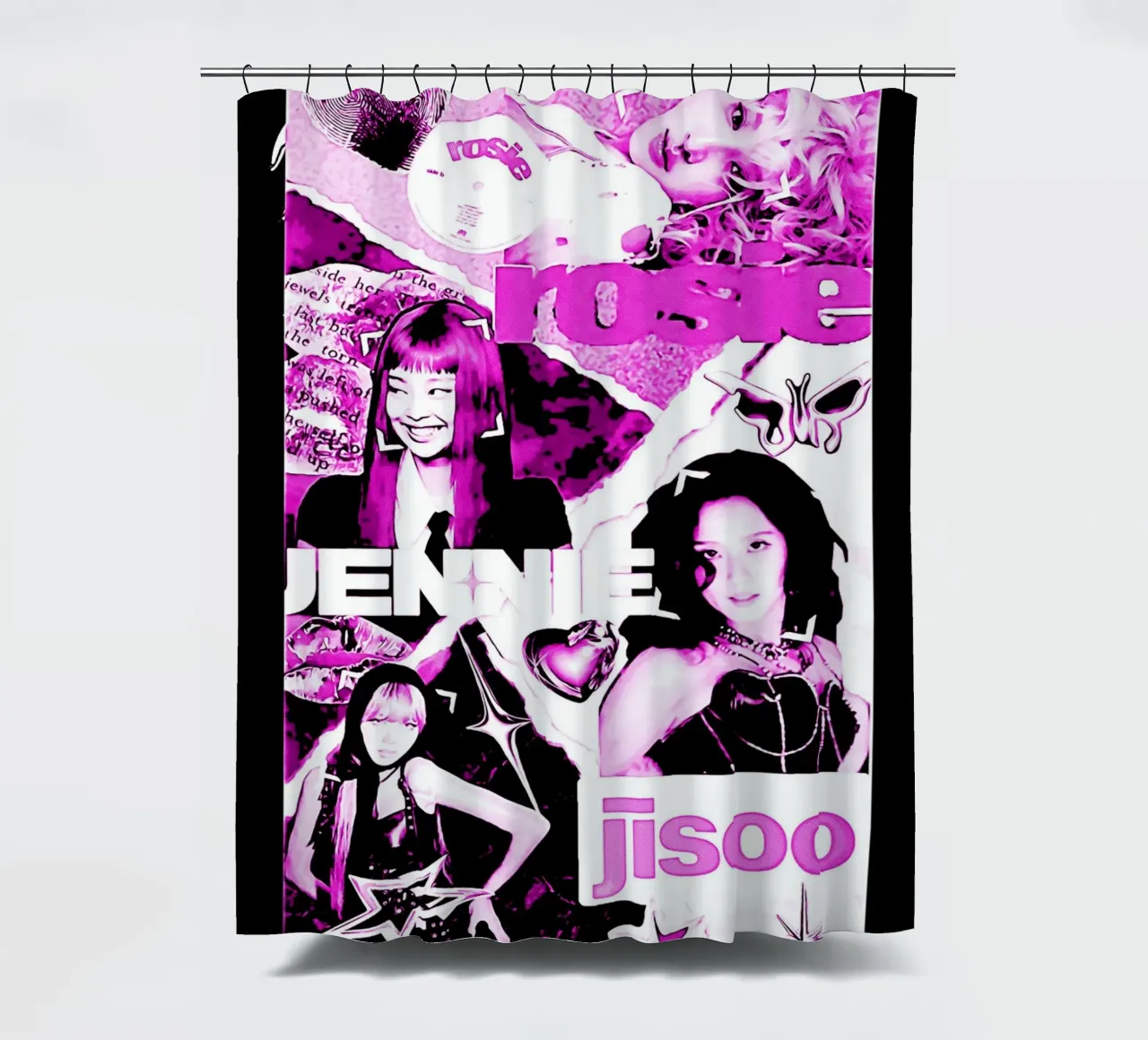 Blackpink 1 shower curtain by music soul